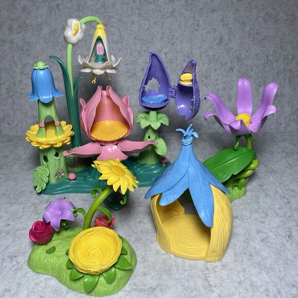 Barbie Fairytopia Magic Meadow Playset Little Lands And Disney Tinker Bell Take - Picture 1 of 11
